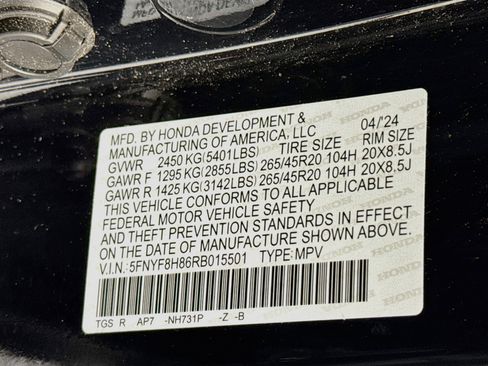 Certified 2024 Honda Passport Black Edition image 33