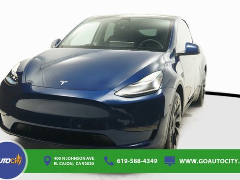 Used 2021 Tesla Model Y Long Range AWD/4WD image 1