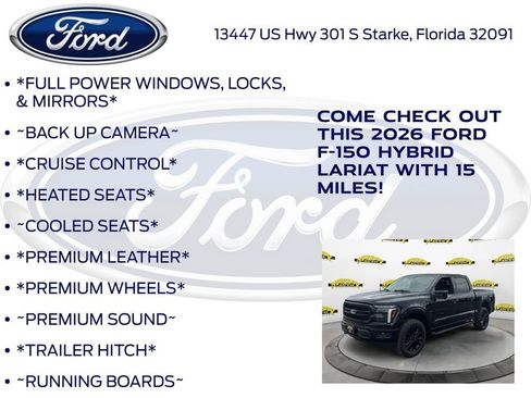 New 2026 Ford F150 Lariat w/ Equipment Group 501A Mid image 10