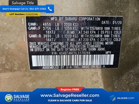 Used 2020 Subaru Outback Limited w/ Popular Package #2 AWD/4WD image 16