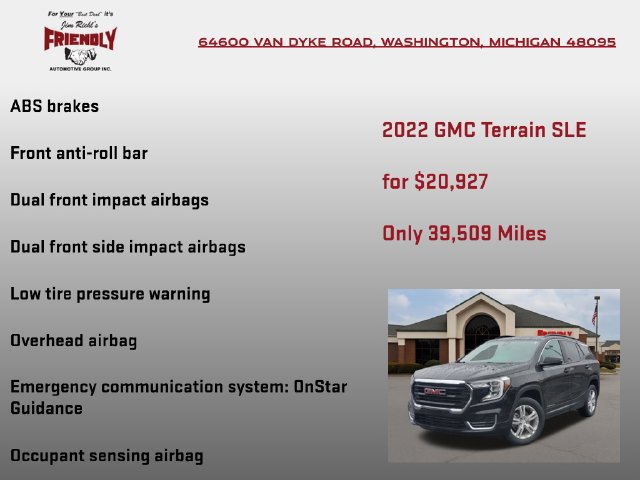 Used 2022 GMC Terrain SLE w/ Driver Convenience Package AWD/4WD image 30