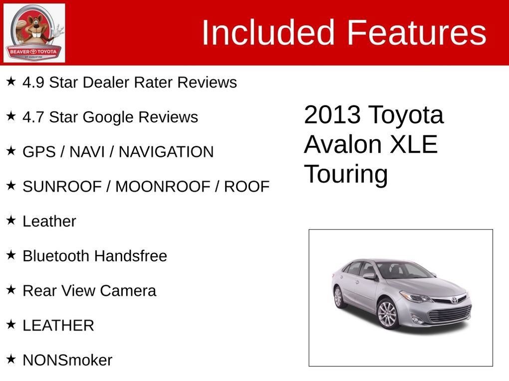 Used 2013 Toyota Avalon XLE Touring FWD image 4