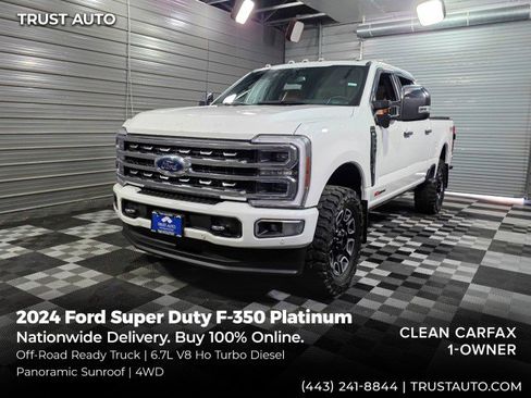 Used 2024 Ford F350 Platinum w/ FX4 Off-Road Package AWD/4WD image 52