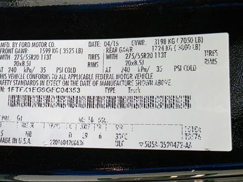 Used 2016 Ford F150 Lariat w/ Equipment Group 502A Luxury image 43