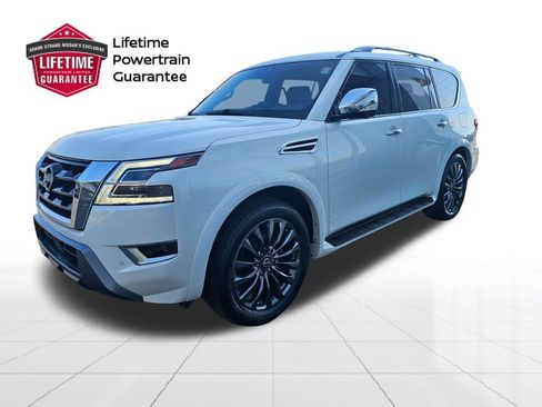 Used 2023 Nissan Armada Platinum w/ Captain's Chairs Package RWD image 1