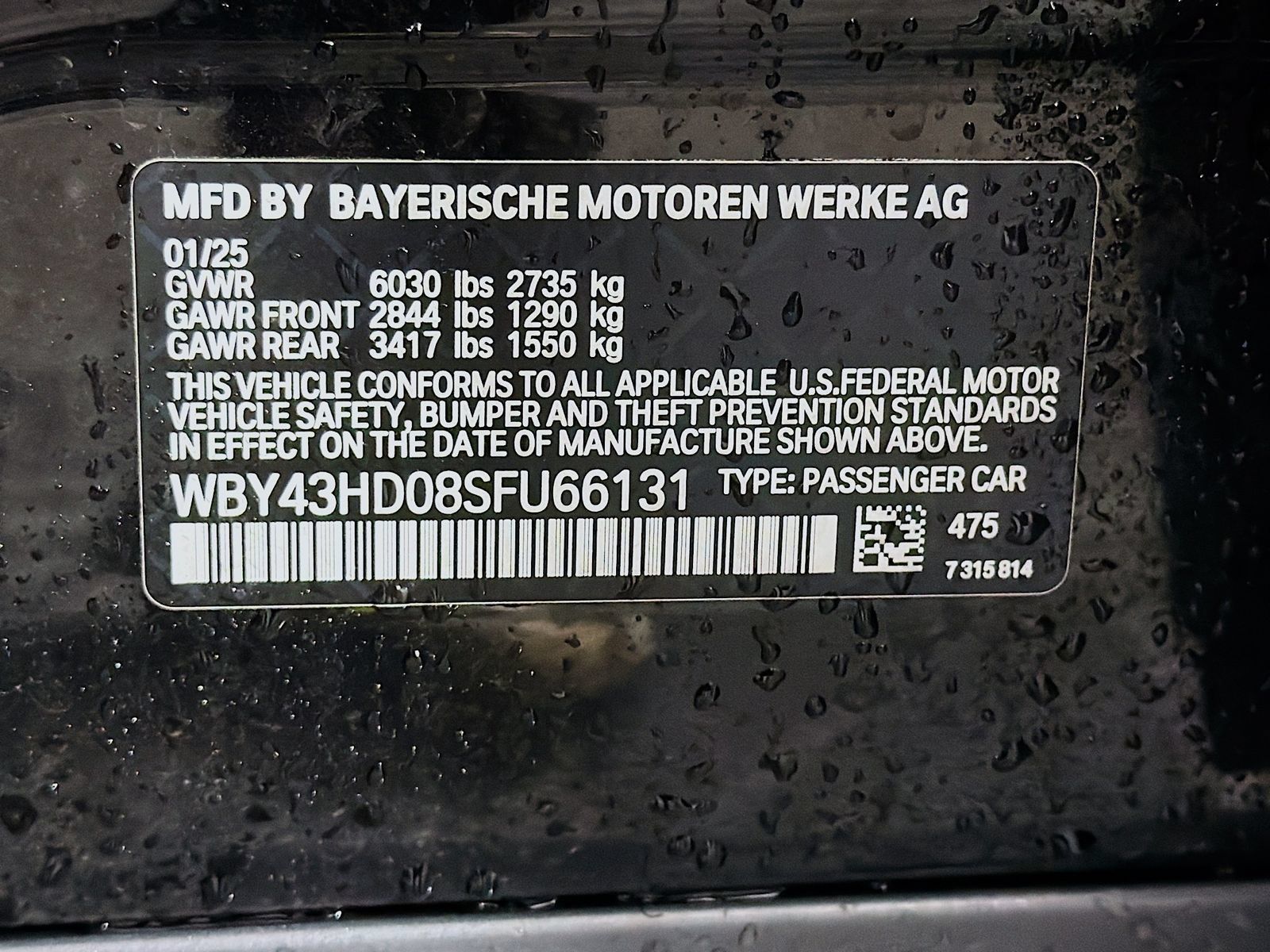 Certified 2025 BMW i4 xDrive40i w/ Parking Assistance Package AWD/4WD image 36