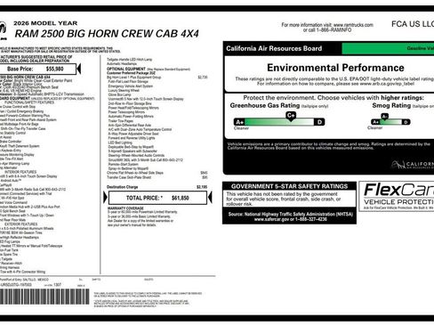 Certified 2026 RAM 2500 Big Horn AWD/4WD image 2
