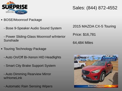 Used 2015 MAZDA CX-5 Touring w/ Touring Technology Package AWD/4WD image 6
