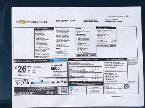 Used 2023 Chevrolet Equinox LS w/ LPO, Cargo Package AWD/4WD image 27