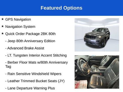 Used 2021 Jeep Grand Cherokee Limited w/ Quick Order Package 28K 80th AWD/4WD image 3