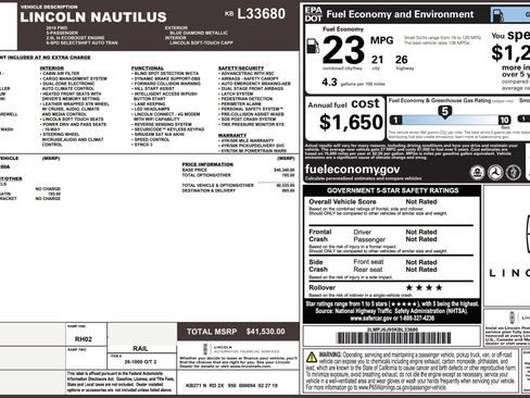 Used 2019 Lincoln Nautilus FWD image 2