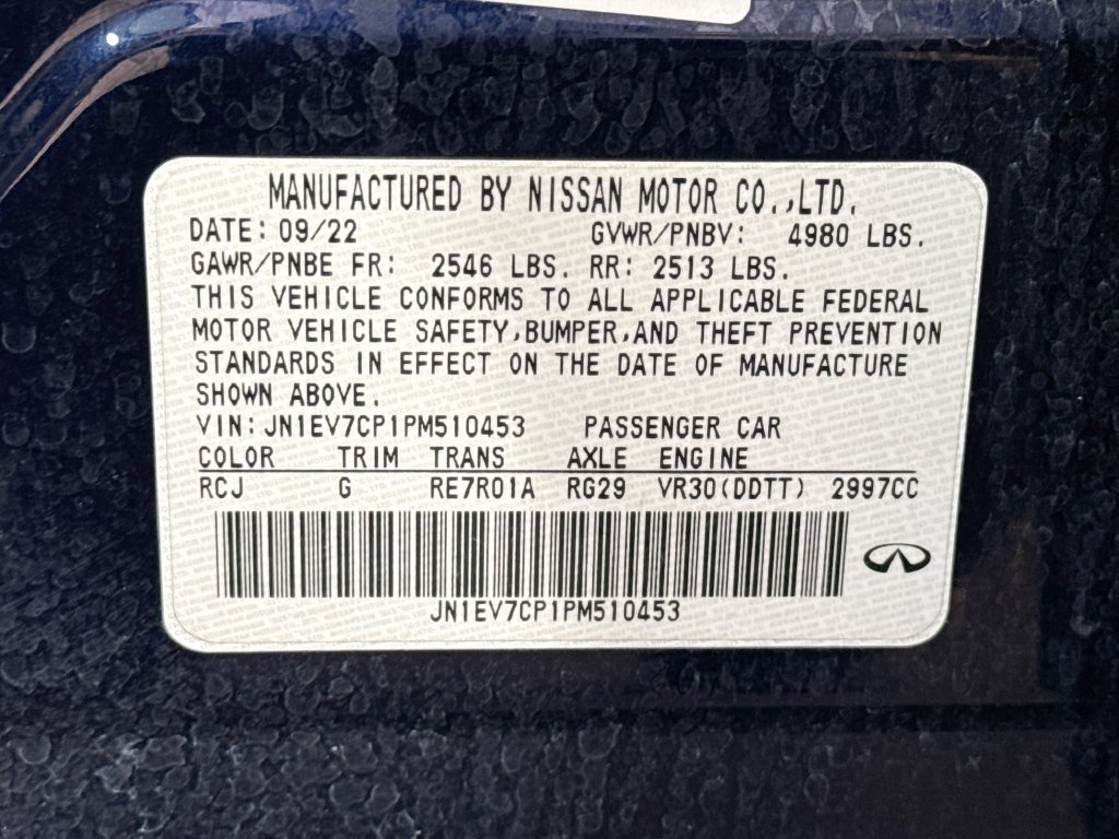 Certified 2023 INFINITI Q50 Sensory RWD image 44