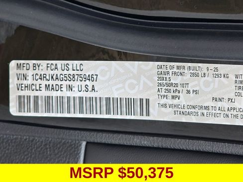 New 2025 Jeep Grand Cherokee L Altitude AWD/4WD image 44