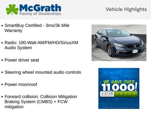 Used 2020 Honda Civic EX image 5