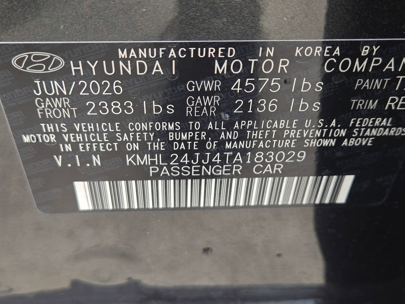 New 2026 Hyundai Sonata Blue FWD image 21