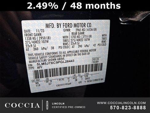 Used 2023 Lincoln Aviator Reserve w/ Equipment Group 201A image 26