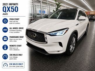 Used 2021 INFINITI QX50 Luxe w/ Cargo Package AWD/4WD video 1