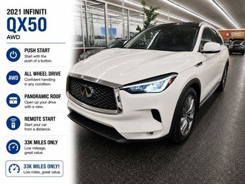 Used 2021 INFINITI QX50 Luxe w/ Cargo Package AWD/4WD image 1