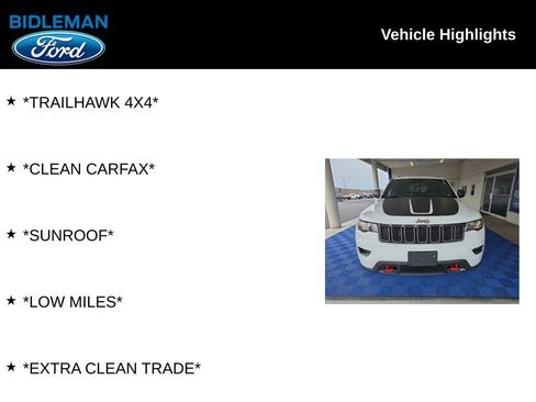 Used 2020 Jeep Grand Cherokee Trailhawk AWD/4WD image 10