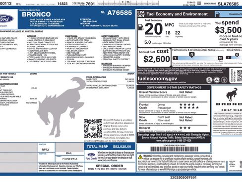 Certified 2025 Ford Bronco Outer Banks AWD/4WD image 10