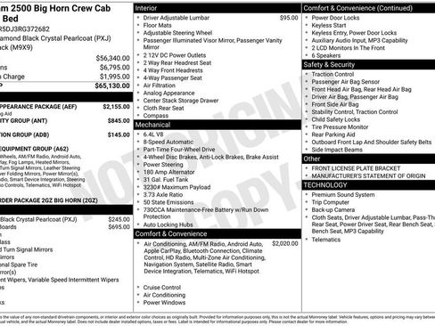 Used 2024 RAM 2500 Big Horn w/ Sport Appearance Package image 31