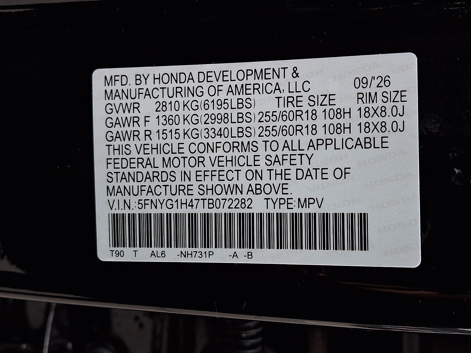 New 2026 Honda Pilot EX-L image 10