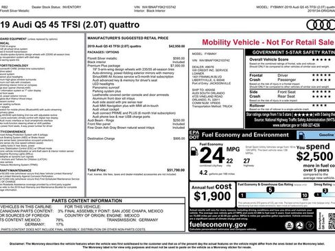 Used 2019 Audi Q5 2.0T Premium Plus w/ Premium Plus Package AWD/4WD image 3