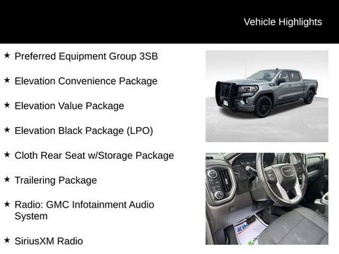 Used 2021 GMC Sierra 1500 Elevation w/ LPO, Elevation Black Package AWD/4WD image 8