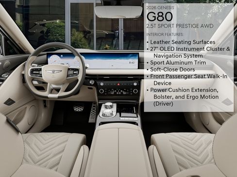 New 2026 Genesis G80 2.5T Sport Prestige AWD/4WD image 17