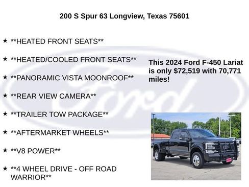 Used 2024 Ford F450 Lariat w/ Lariat Ultimate Package AWD/4WD image 20