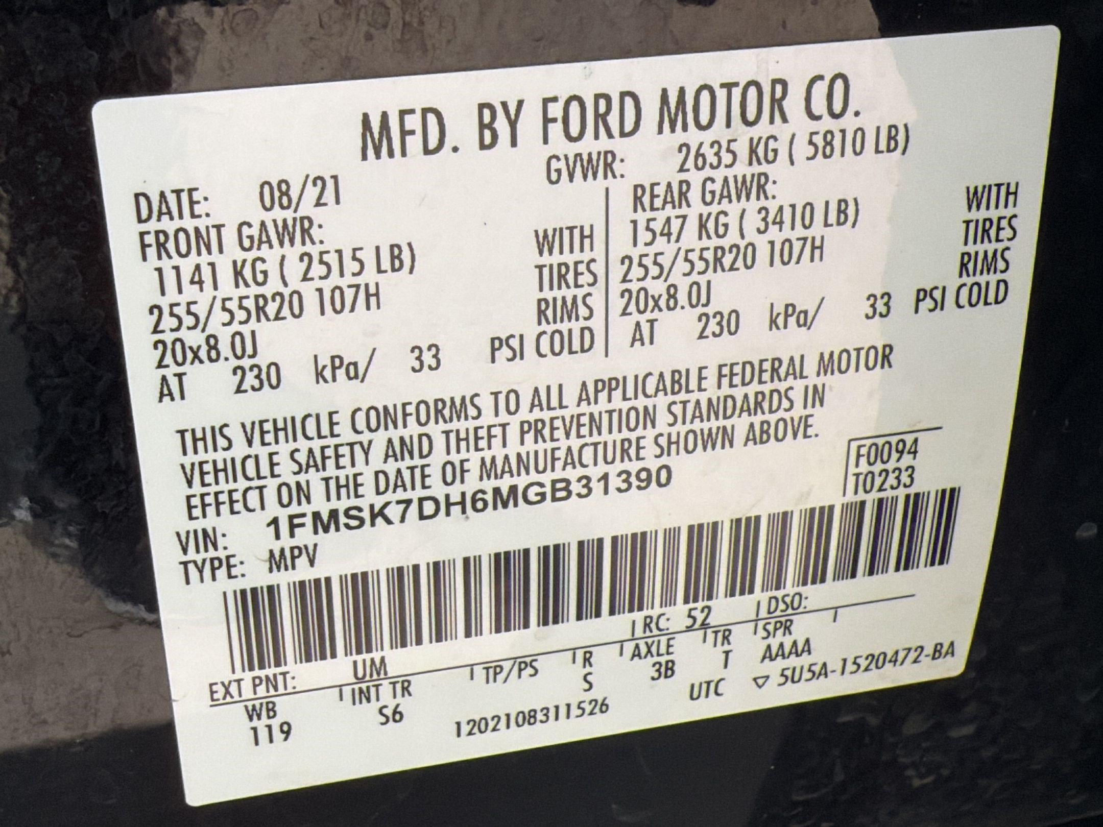 Used 2021 Ford Explorer XLT w/ Equipment Group 202A RWD image 26