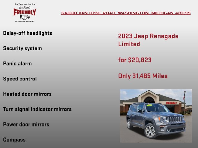 Used 2023 Jeep Renegade Limited AWD/4WD image 25