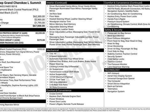 Certified 2022 Jeep Grand Cherokee L Summit w/ Advanced Protech Group IV image 7