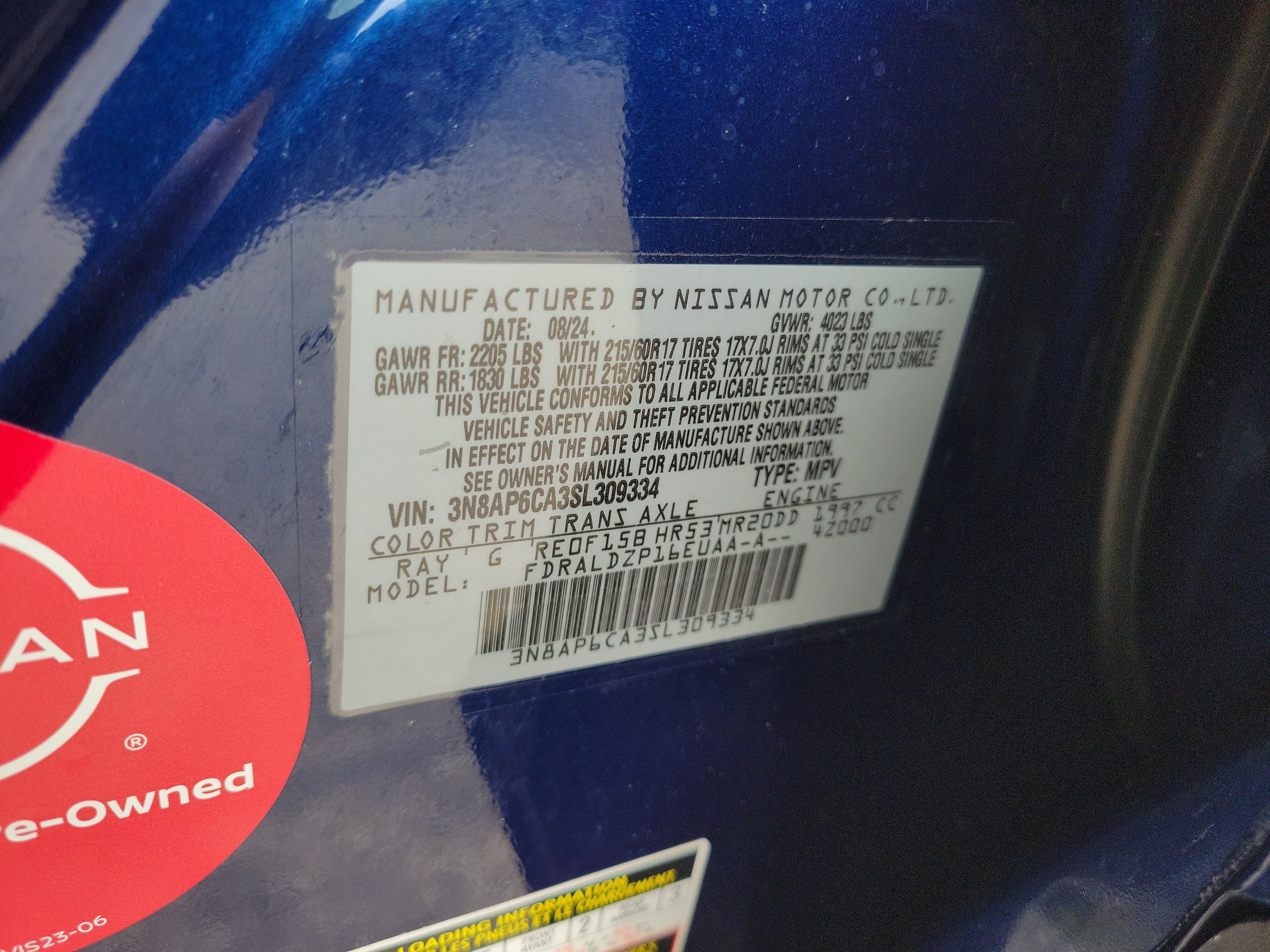 Certified 2025 Nissan Kicks SV w/ SV Premium Package FWD image 30