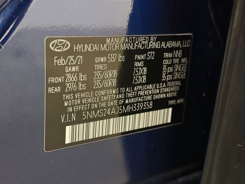 Used 2021 Hyundai Santa Fe SEL w/ Cargo Package image 29