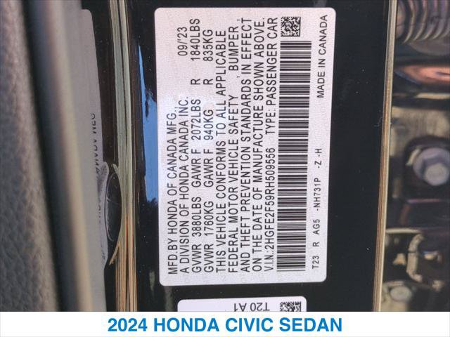 Certified 2024 Honda Civic Sport image 26