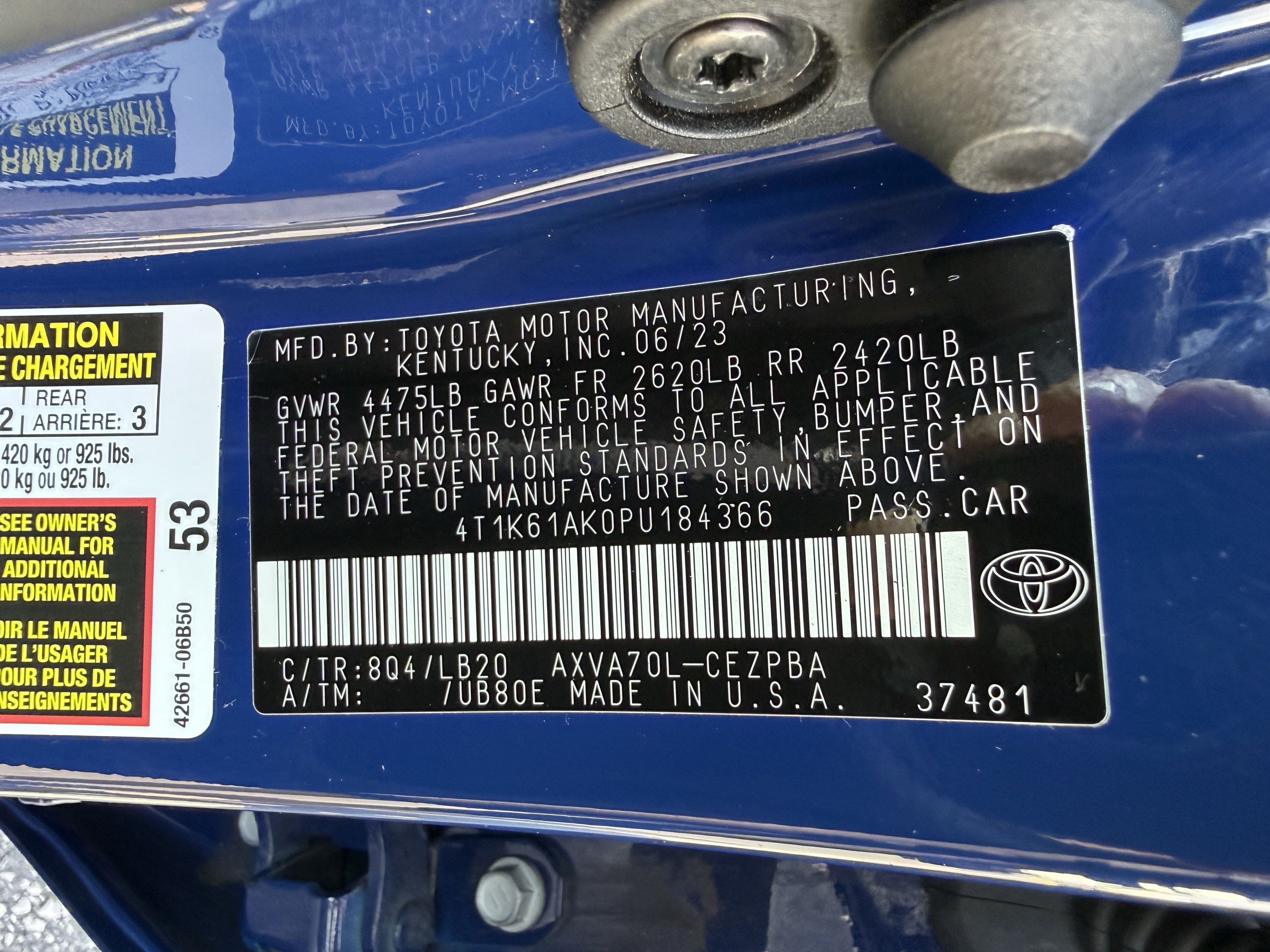 Used 2023 Toyota Camry XSE FWD image 36