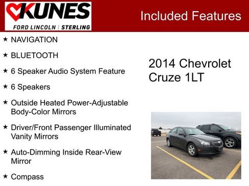 Used 2014 Chevrolet Cruze LT image 2