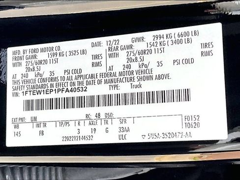 Used 2023 Ford F150 XLT w/ Equipment Group 302A High AWD/4WD image 32
