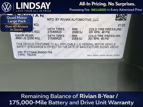 Used 2022 Rivian R1T Launch Edition image 26