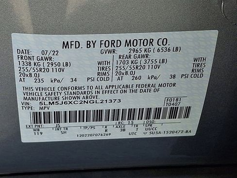 Certified 2022 Lincoln Aviator AWD w/ Premium Package image 27