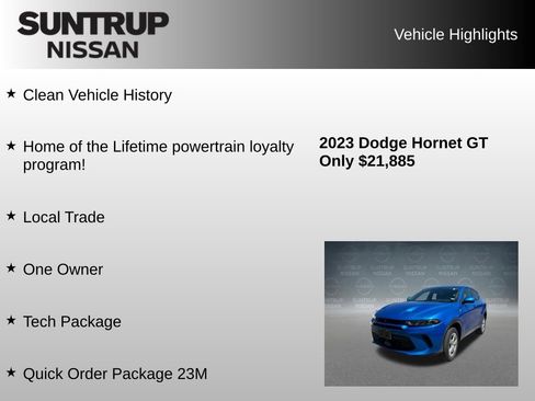 Used 2023 Dodge Hornet GT w/ Tech Pack w/o Parking AWD/4WD image 8