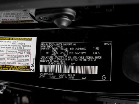 Used 2024 Lexus LX 600 F Sport AWD/4WD image 68