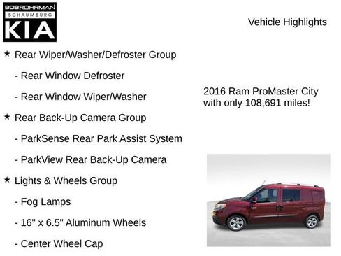 Used 2016 RAM ProMaster City Tradesman SLT w/ Rear Back-up Camera Group FWD image 8