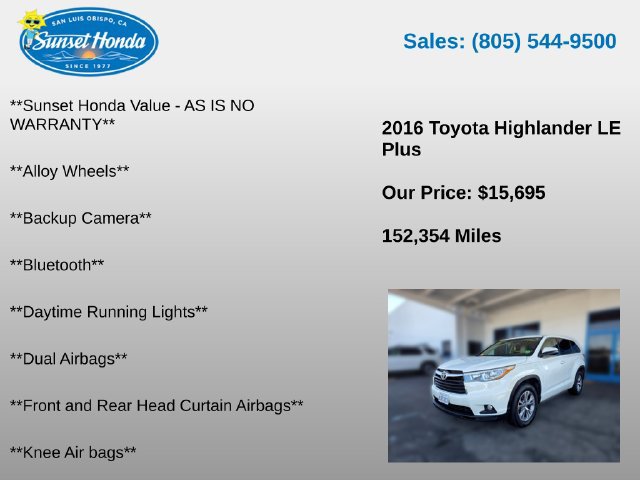 Used 2016 Toyota Highlander Plus FWD image 5