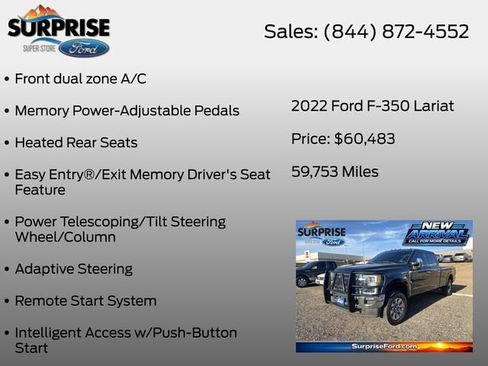 Used 2022 Ford F350 Lariat w/ Lariat Ultimate Package AWD/4WD image 18