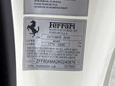 Certified 2019 Ferrari 488 Spider image 26