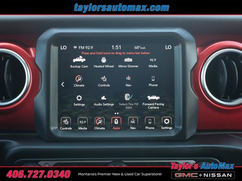Used 2020 Jeep Gladiator Rubicon w/ Uconnect 4C Nav & Sound Group AWD/4WD image 11