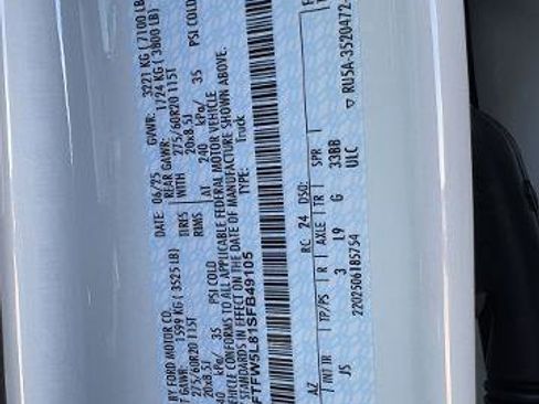 New 2025 Ford F150 Lariat w/ Equipment Group 501A Mid image 28