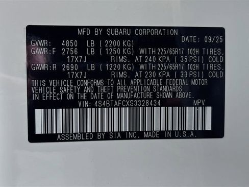 New 2025 Subaru Outback Premium image 32